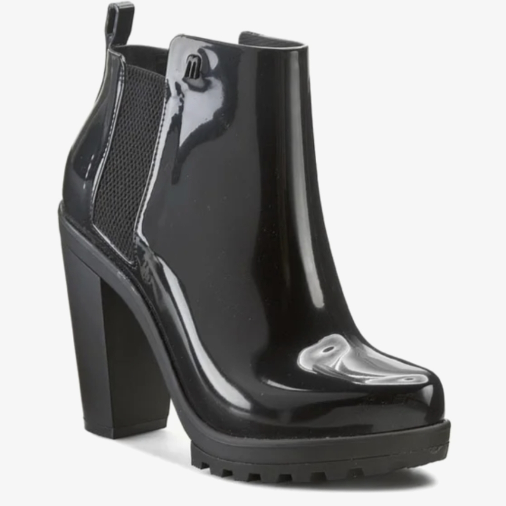 Melissa Soldier Lug Heel Boots - Picture 3 of 10